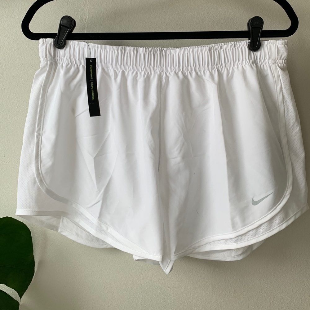 NWT White Nike Dri-Fit Running Short